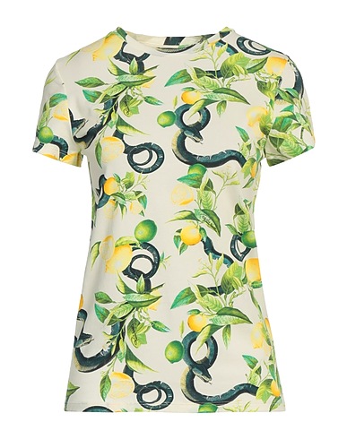 ROBERTO CAVALLI T-shirt Ivory 95% Cotton, 5% Elastane
