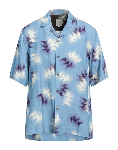 PAUL SMITH Patterned shirt 77% Viscose, 23% Linen