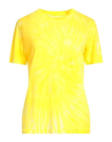 KUJTEN T-shirt Pastel yellow 100% Linen