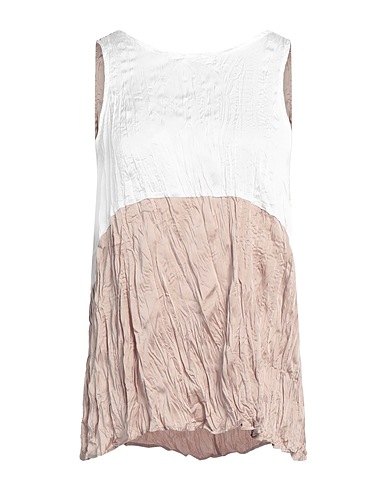 ARMANI EXCHANGE Top Beige 98% Polyester, 2% Elastane