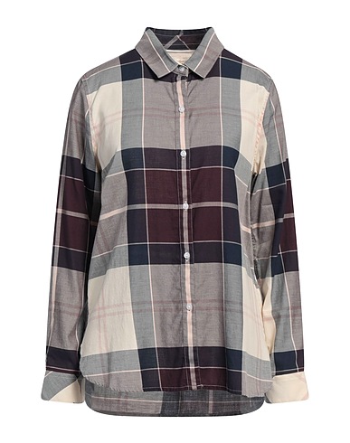 BARBOUR Checked shirt Burgundy 100% Cotton