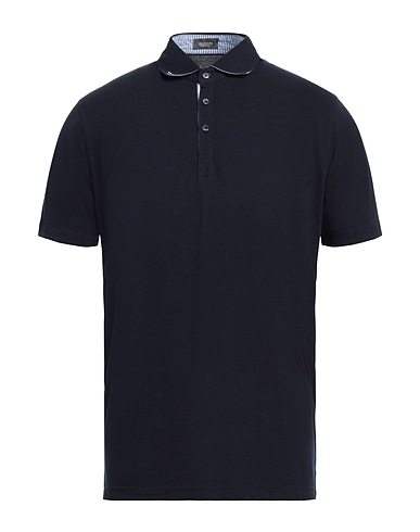 ROSSOPURO Polo shirt Midnight blue 100% Cotton