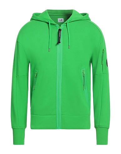 C.P. COMPANY Hooded track jacket  Light green 100% Cotton