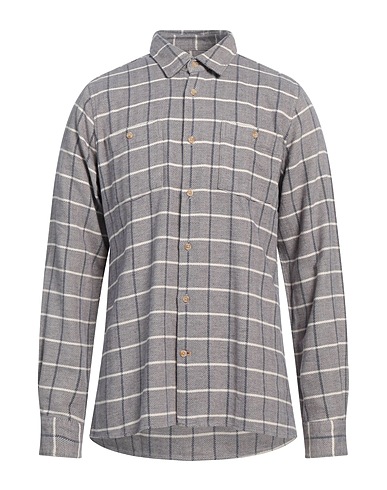 BARBOUR Checked shirt Grey 100% Organic cotton