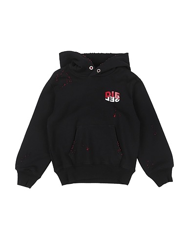 DIESEL Hooded track jacket  Black 100% Cotton