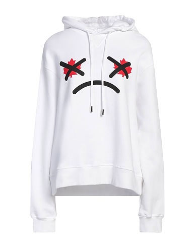 DSQUARED2 Hooded sweatshirt White 100% Cotton, Elastane