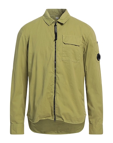 C.P. COMPANY Solid colour shirt Military green 100% Cotton