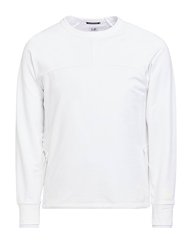 C.P. COMPANY Sweatshirt Weiß 95% Baumwolle, 5% Elastan