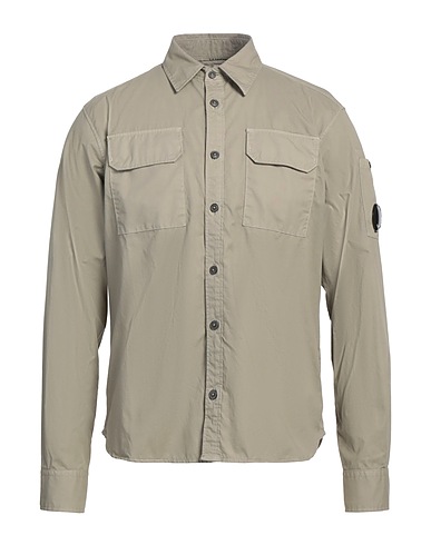 C.P. COMPANY Solid colour shirt Sage green 100% Cotton