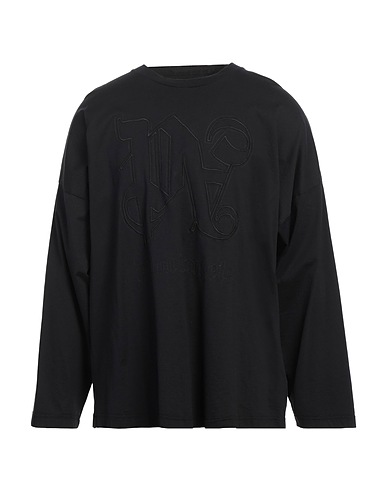 PALM ANGELS Oversize-T-Shirt Schwarz 100% Baumwolle, Polyester