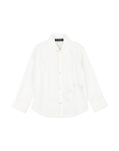 PLEASE Solid colour shirt 97% Cotton, 3% Elastane