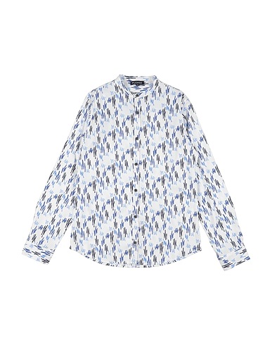 PLEASE Patterned shirt White 97% Cotton, 3% Elastane