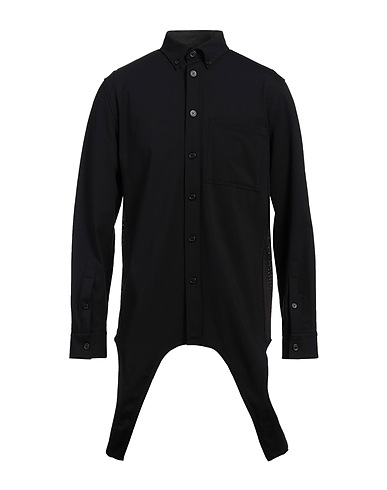 BURBERRY Chemise de couleur unie Noir 80% Polyamide, 20% Élasthanne
