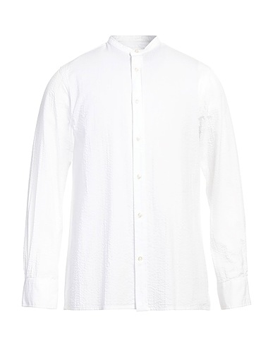 OFFICINE GÉNÉRALE Solid color shirt BIANCO 100% Cotton