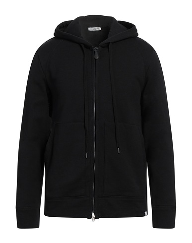 PAOLO PECORA Hooded sweatshirt Black 100% Cotton