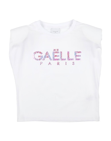 GAëLLE Paris T-shirt Bianco 95% Cotone, 5% Elastan