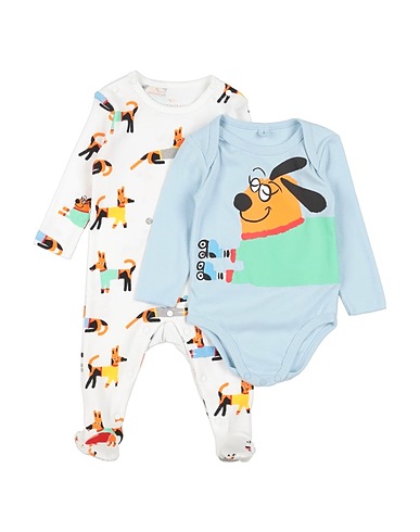 STELLA McCARTNEY KIDS Baby jumpsuit  Sky blue 100% Cotton