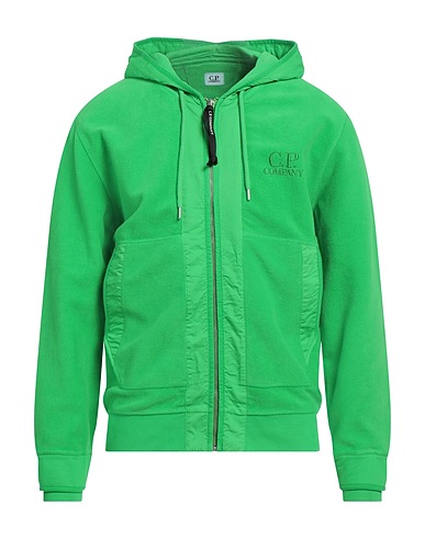 C.P. COMPANY Hooded track jacket  Green 100% Cotton