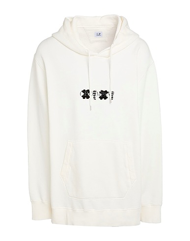 C.P. COMPANY Sweat-shirt Blanc 100% Coton