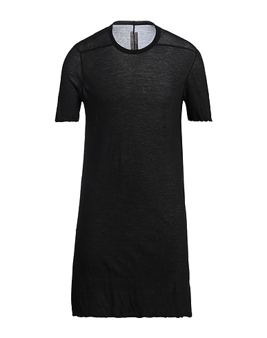 RICK OWENS Basic T-shirt Black 100% Cotton