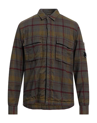C.P. COMPANY Checked shirt Dark green 100% Cotton