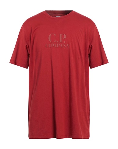 C.P. COMPANY T-Shirt Ziegelrot 100% Baumwolle