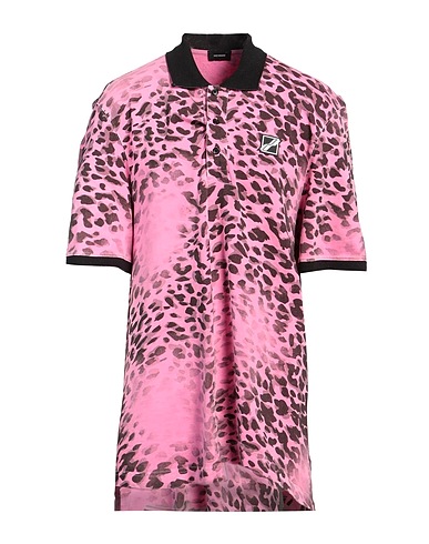WE11 DONE Polo shirt Fuchsia 100% Cotton