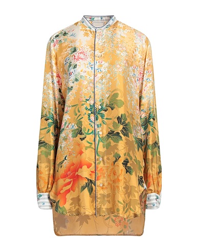 PIERRE-LOUIS MASCIA Floral shirts & blouses Mustard 100% Silk