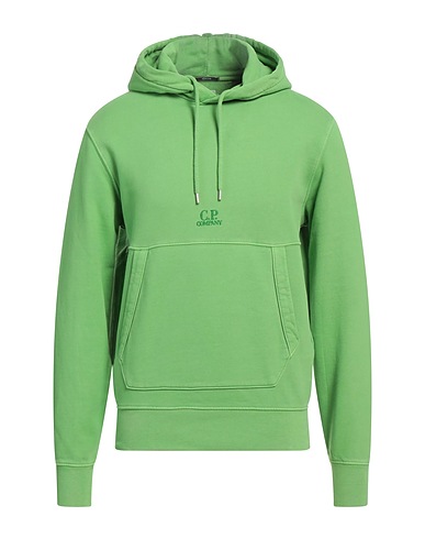 C.P. COMPANY Hooded track jacket  Light green 100% Cotton