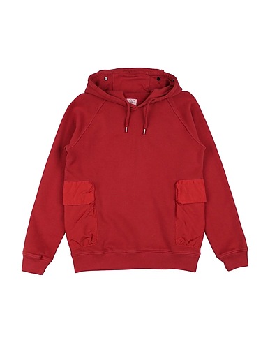 C.P. COMPANY UNDERSIXTEEN Hoodie Ziegelrot 100% Baumwolle, Polyamid