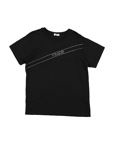 PINKO UP T-shirt Black 96% Cotton, 4% Elastane