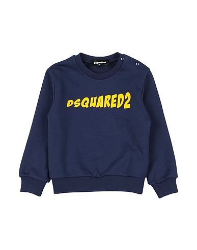 DSQUARED2 Sweatshirt Navy blue 100% Cotton, Elastane