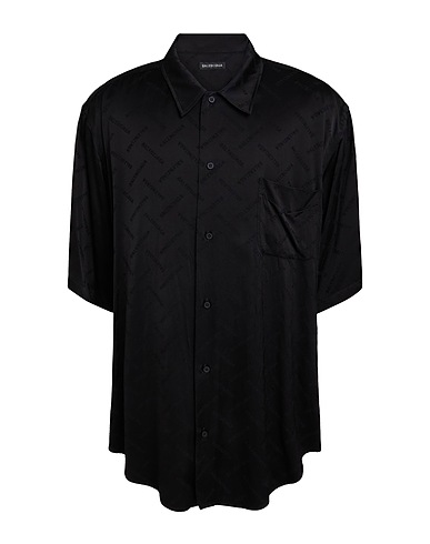 BALENCIAGA Patterned shirt Black 100% Viscose
