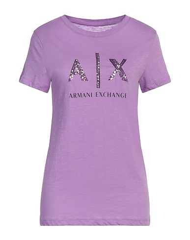 ARMANI EXCHANGE T-shirt Malva 100% Cotone
