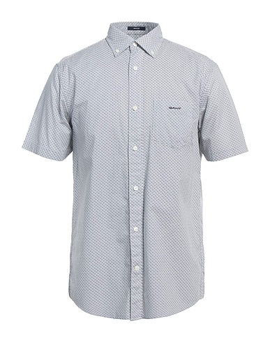 GANT 柄入りシャツ ホワイト コットン 100%