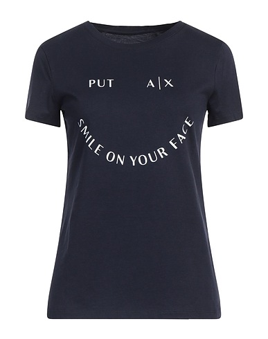 ARMANI EXCHANGE T-shirt Blu navy 100% Cotone