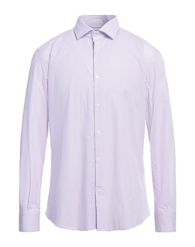 BROOKSFIELD Striped shirt Lilac 100% Cotton