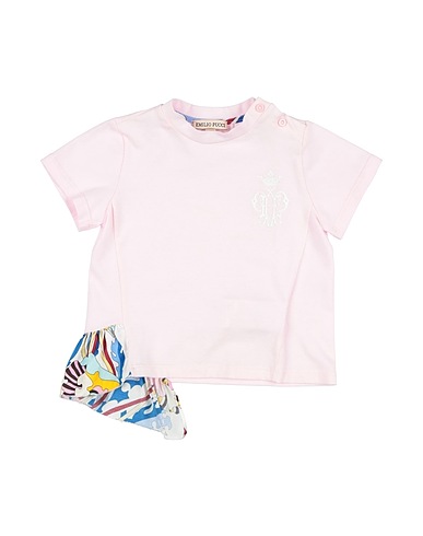 PUCCI T-shirt Pink 94% Cotton, 6% Elastane, Viscose