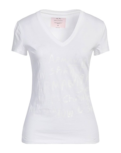 ARMANI EXCHANGE T-shirt Bianco 100% Cotone