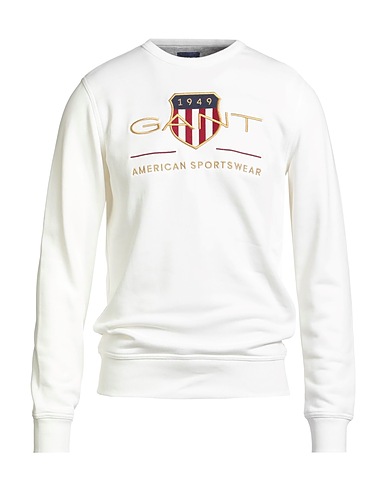 GANT Sweatshirt Cream 87% Cotton, 13% Polyester, Elastane