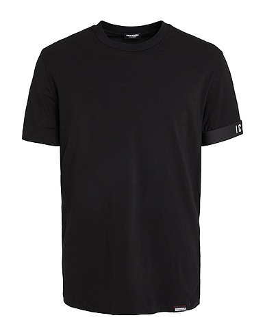 DSQUARED2 Undershirt UNDERWEAR Black 89% Cotton, 11% Elastane