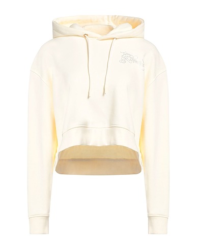 JOHN RICHMOND Hooded track jacket  Cream 86% Cotton, 14% Polyester