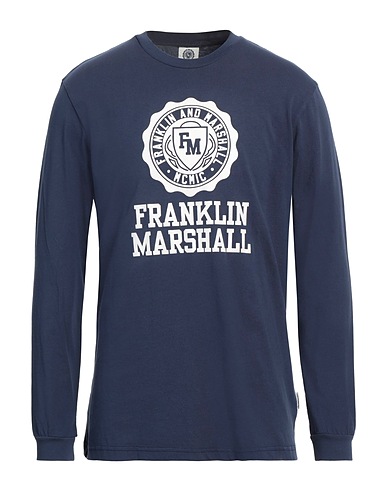 FRANKLIN & MARSHALL T-shirt Ναυτικό μπλε 100% Βαμβάκι