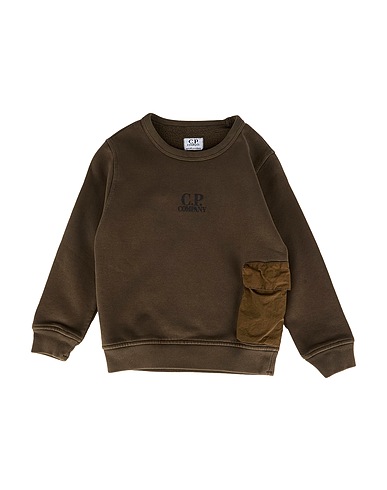 C.P. COMPANY UNDERSIXTEEN Sweatshirt Military green 100% Cotton, Polyamide