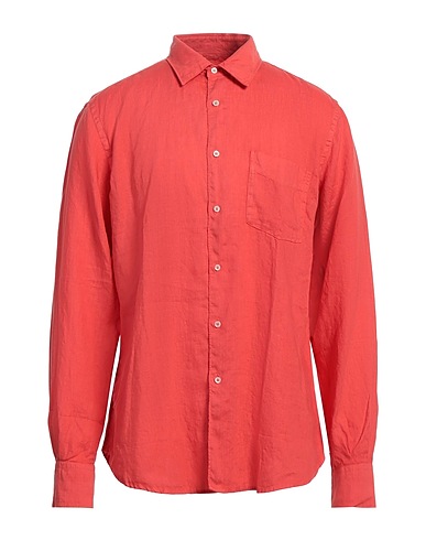 ASPESI Camicia in lino Corallo 100% Lino