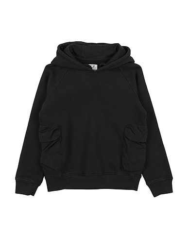 C.P. COMPANY UNDERSIXTEEN Felpa Nero 100% Cotone, Poliammide