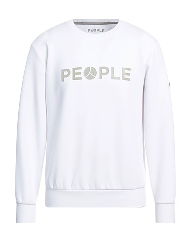 PEOPLE OF SHIBUYA Felpa Bianco 53% Poliestere, 41% Cotone, 6% Elastan