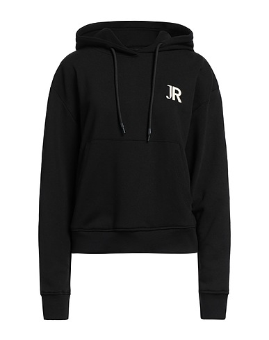 JOHN RICHMOND Hooded sweatshirt Black 85% Cotton, 15% Polyester