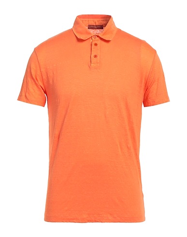 DANIELE FIESOLI Poloshirt Orange 97% Leinen, 3% Elastan
