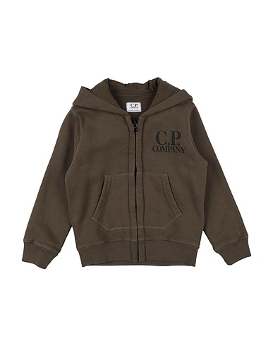 C.P. COMPANY UNDERSIXTEEN Hooded sweatshirt Military green 100% Cotton